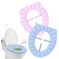 thumbnail image 3 of Hevirgo Reusable Silicone Toilet Seat Cover - Waterproof - Portable - Keep Clean - Safe in Public Toilets - for Adults And Kids, 3 of 8