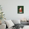 thumbnail image 2 of Stupell Industries Festive Santa Claus Figure Green Christmas Holiday Holiday Painting Unframed Art Print Wall Art, 10 x 15, 2 of 6