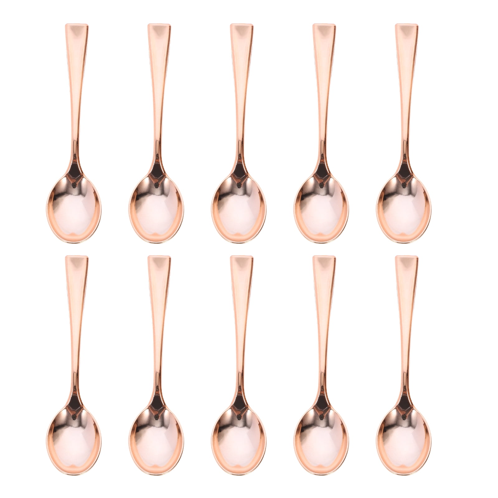 24Pcs Mini Spoons Plastic Cake Spoons Disposable Dessert Spoons Ice