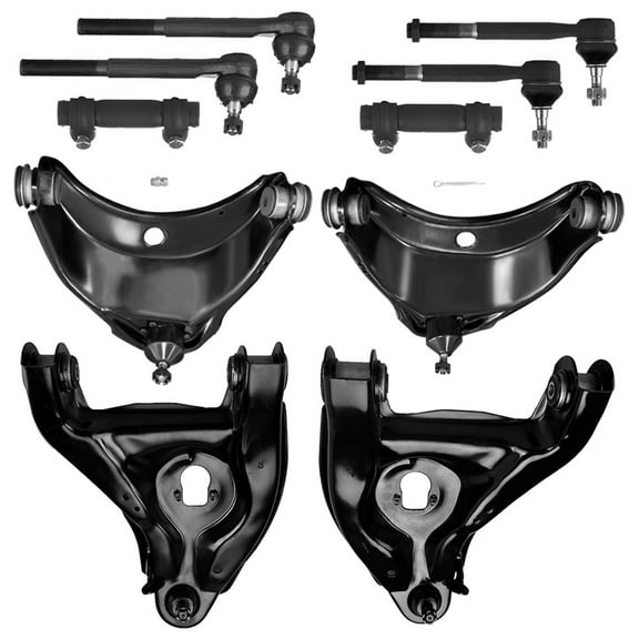 CCIYU Front Tie Rod End Control Arm and Ball Joint fit for 1988-1999 for Gmc C1500 1988-2000 for Gmc C2500 1996-2002 for Gmc Savana 1500 1996-2002 for Gmc Savana 2500 10pcs Suspension Kit