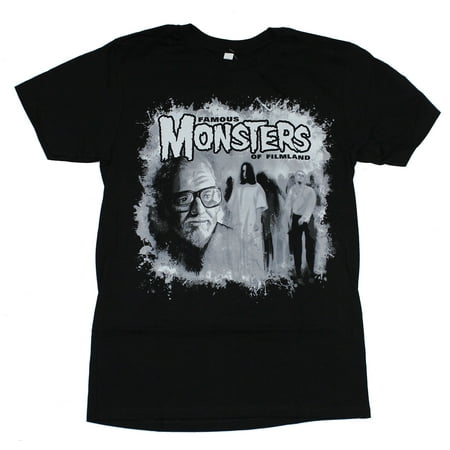 Famous Monsters of Filmland Mens T-Shirt - George Romero Tribute Zombie Image