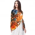 thumbnail image 5 of Floral Animal Translucent Chiffon Yarn Silk Scarf - Light Breathable Material - 180*73 Size - Elegant and Stylish Accessory for Women, 5 of 6