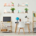 thumbnail image 6 of REGALWOVEN Wood Floating Shelves Set of 4, Wall Mounted Shelves for Bedroom and Kitchen Wall Decor Brown 16.5*6.7in, 6 of 7