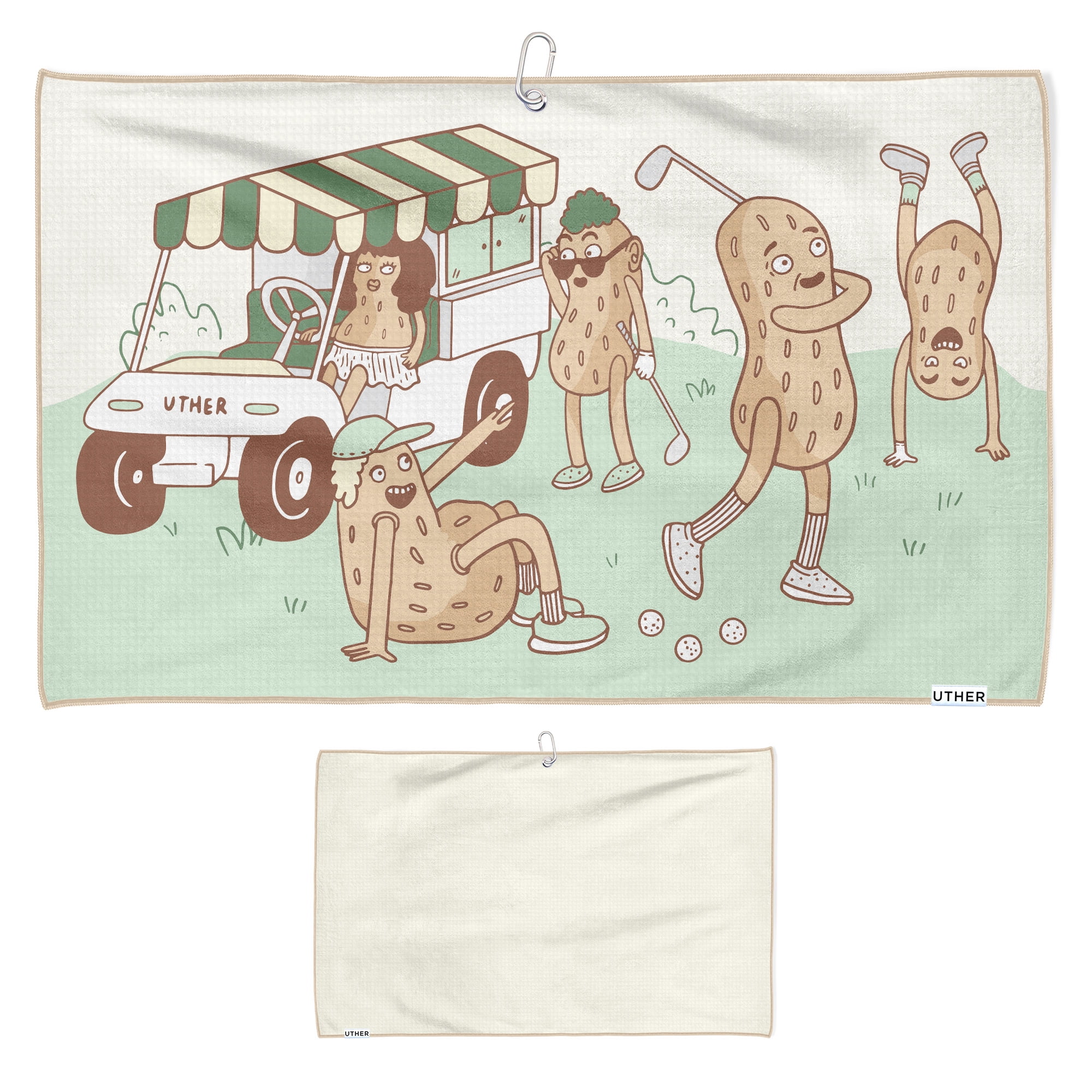 Uther Cart Golf Towel in Multi Fashion Prints, Golf Towels for Golf 