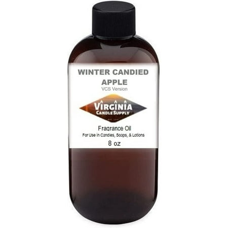 Winter Candied Apple Fragrance Oil 8 oz. Bottle for Candle Making, Soap Making, Tart Making, Room Sprays, Lotions, Car Fresheners, Slime, Bath Bombs, Warmers