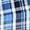 Blue Plaid, variant on Hanes Men's Short Sleeve Pajama Set, Blue Plaid, Small