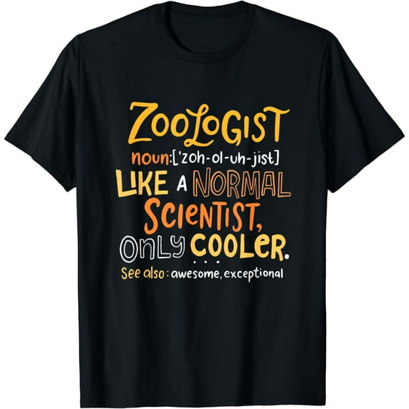 Awesome Zoologist Definition Funny Zoology Science T-Shirt