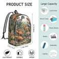 thumbnail image 5 of Cute Dinosaur Pattern Backpack for School,Cute School Bag,Schoolbag with Adjustable Shoulder Straps & Padded Back,15.7"x11.8"x5.5", 5 of 5