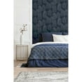 thumbnail image 4 of Linear Leaves Navy Wallpaper, 4 of 5