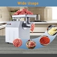 thumbnail image 7 of 2025 New Commercial Meat Grinder, 800W Max Stainless Steel Meat Grinder, 265lbs/H Electric Meat Grinder Heavy Duty with 2 Blades, 2 Plates, Sausage Stuffer Tube for Home Kitchen Use, 7 of 7
