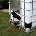 thumbnail image 2 of 1000L IBC tank with tote and on/off connectors, plus garden hose connector and tap, 2 of 4