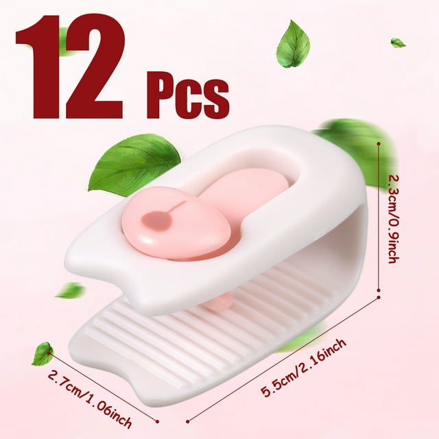 ZheElen 6x White Clothes Pegs Premium Plastic For Versatile Clothes Hanging Non-Slip Duvet Cover Clips