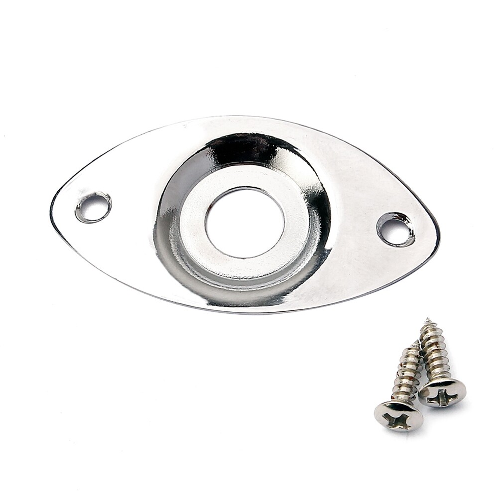 Guitar jack plate Oval Dended Guitar Jack Plate Guitar Pickup Output