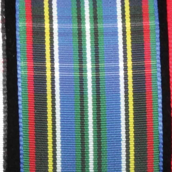 The Ribbon People Blue and Green Striped Liberty Tartan Wired Craft Ribbon 1.5" x 22 Yards
