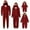 Red, variant on Odeerbi Matching Family Christmas Pajamas Sets Hooded Sleepwear Parent-Child Xmas Set Printed Home Wear Mens Jumpsuit Loungewear Sleepwear Jammies for Dad