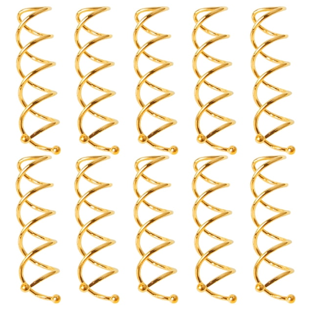 10 Pcs Épingle à Cheveux Spirale Métal Non-Rayante Pince à Cheveux Rotative Vis Épingle à Cheveux