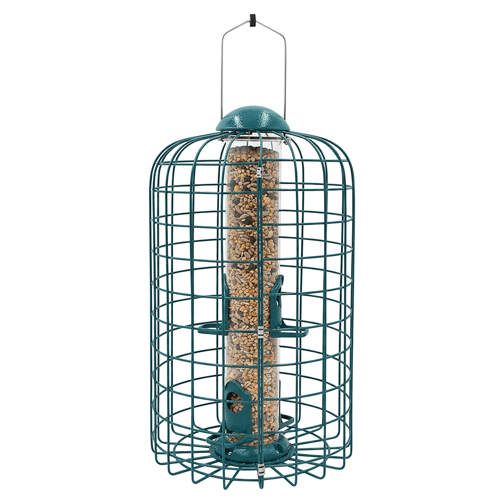 Zenport Z38002 Squirrel Resistant Caged Bird Feeder, Green