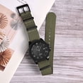 thumbnail image 2 of ANNEFIT Nylon Watch Band 22mm, One-Piece Waterproof Military Watch Straps with Heavy Black Buckle (Army Green), 2 of 4
