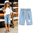 thumbnail image 2 of MuXiKeJi Clothes Heart Embroidery Jean Shorts for Girls Preppy Kids Baggy Wide Leg Denim Shorts Elastic High Waist Streetwear Pants, 2 of 4