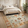 thumbnail image 3 of ODIKA 8'x10' Washable Area Rug Non-Slip Chair-Friendly Mat Boho Hallway Scatter Vintage Southwestern Geometric Bands Hallways for Dining Room, Large Office, Lounge, 3 of 7