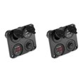 thumbnail image 1 of 2X DC 12V-24V Car Boat Socket Dual USB Charger Voltmeter Switch Panel for Vehicle Car Boat Motor Home, 1 of 6