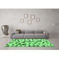 thumbnail image 3 of Ahgly Company Indoor Square Abstract Emerald Green Contemporary Area Rugs, 6' Square, 3 of 4