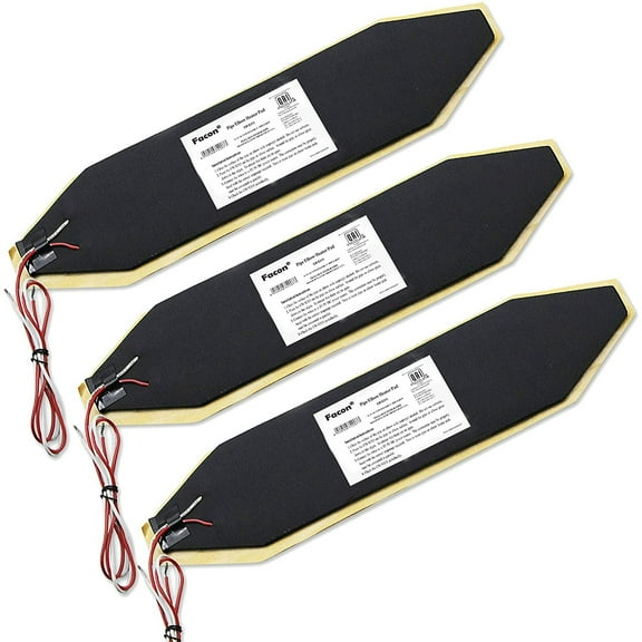 Facon 3" x 13" RV Elbow Pipe Heater Pad, Work for 3" Elbow Pipe on RV, Camper, Travel Trailer and Motorhome, 12V DC (Pack of 3)