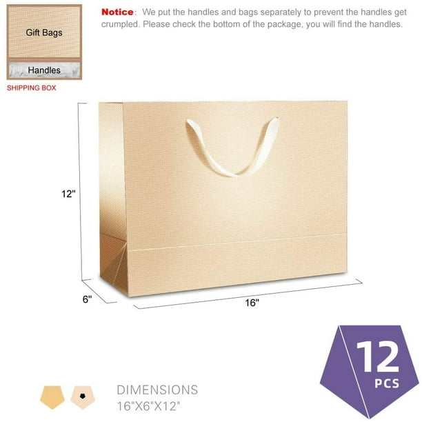 Large gift online bags with handles