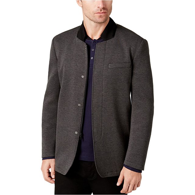 Abrigo deportivo Alfani Essential Knit para hombre gris mediano Chaqueta deportiva