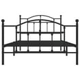 thumbnail image 6 of vidaXL Black Twin XL Metal Bed Frame with Headboard & Slats, No Mattress, Easy Assembly, 6 of 9