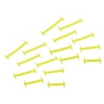 thumbnail image 4 of 16 piezas/juego de cordones elásticos de silicona planos sin lazo Amarillo, 4 of 9