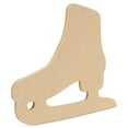 thumbnail image 2 of Wooden Ice Skate Cutout 12-inch x 10-inch, Pack of 1 Wood Pieces Unfinished, Wooden Crafts to Paint for DIY Art Display, by Woodpeckers, 2 of 7