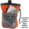 thumbnail image 3 of barkOutfitters Dog Treat Pouch - Dog Treat Training Pouch - Treat Bags for Dogs, Easily Carries Snacks and Pet Toys, Dog Puppy Food Container with Mesh Pocket, Professional Quality Pouch (Orange), 3 of 5