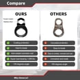 thumbnail image 5 of 10PCS Multi-Purpose Tie Down Anchor, Tie Down Strap Rings, Car Accessories Stainless Steel Strapping Hooks for Mounting in The Garage, Work Shop, Truck, Black, 5 of 7