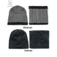 thumbnail image 6 of Gustave 2 Pieces Kids Winter Warm Knitted Hat and Scarf, Knit Beanie Cap Fleece Lining Thick Knit Skull Cap for Boys and Girls "Gray", 6 of 10