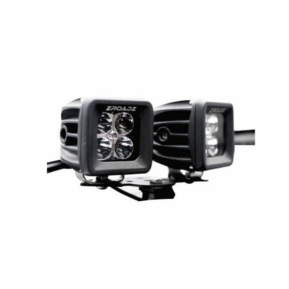 Zroadz  Dual LED Light Bar Mounts with Add on Bracket for 1990-2016 All Hood Hinges