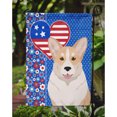 thumbnail image 3 of Fawn Cardigan Corgi USA American Flag Garden Size, 3 of 5