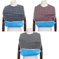 thumbnail image 2 of 3 Pack Adult Bibs With Crumb Catcher - Washable Adult Dining Bib, Large Adult-E, 2 of 5