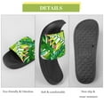 thumbnail image 7 of GZHJMY Stylish Slides for Women Men, Tropical Style Palm Leaves Green Soft Flexible Slip-on Sandals Slippers, 7 of 7