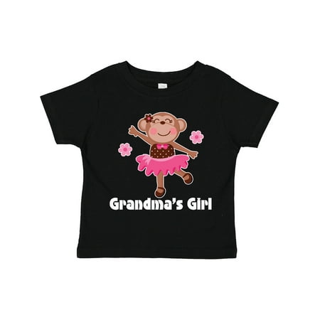 

Inktastic Grandmas Girl Ballerina Monkey Gift Toddler Toddler Girl T-Shirt
