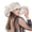 Beige, variant on Sun Visors Hats for Men Women Wide Brim Bridal Dress for Shower Occasion Daily Protection Fashion Beach Golf Hat Cap
