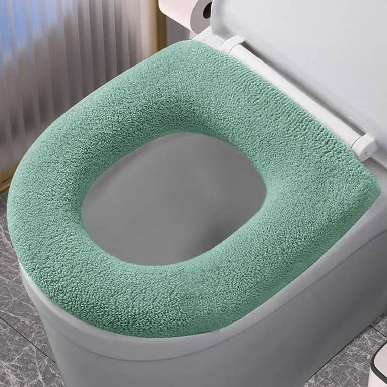Home Textiles Winter Bathroom Toilet Seat Cover Pads Soft Warmer Toilet  Seat Cushion Cover Stretchable Washable Comfortable Toilet Cover Winter  Summer Warm Fluffy 