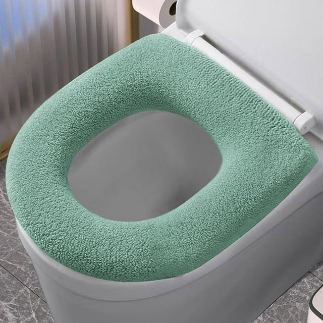 Soft Toilet Seat Cover Pad with Stretchable Washable Design for Enhanced Bathroom Comfort and Warmth