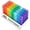 Multicolor, variant on MEDca Monthly Pill Organizer - 32 Daily Cases, 4 Times a Day, Rainbow