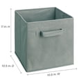 thumbnail image 3 of ClosetMaid Cubeicals Fabric Drawer - Closet Organizer - 1 Drawer, Gray, 3 of 3