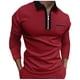 thumbnail image 1 of pstuiky Camisas para hombre de manga larga, Camisas casuales para hombre, con botones sólidos, cuello vuelto, manga larga y bolsillo. camisetas de hombre l, 1 of 7