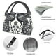 thumbnail image 4 of Fotbe Artistic Black White Peacocks Bolsa Térmica Portátil con Estampado, Bolsa de Entrega de Alimentos Aislada, Bolsa Reutilizable de Gran Capacidad para Comidas y Supermercado, 4 of 6