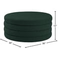 thumbnail image 3 of Meridian Furniture Aphia Vert Ottomane/table Basse en Tissu Bouclé, 3 of 4