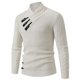 thumbnail image 1 of Gibobby Suéter para hombre Suéter de cuello redondo para hombre, ajuste delgado, ligero, de manga larga(Blanco,Grande), 1 of 3