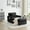 Black, variant on Foldable Sofa Bed, Modern Velvet Pull-Out Couch with Adjustable Back, USB Port, Ashtray and Swivel Phone Stand, Space-Saving for Living Room Bedroom Office Home, Black